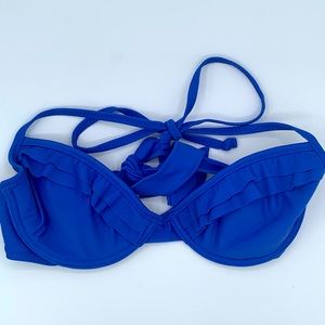American Eagle Bikini Swimsuit top only women’s size small ruffles underwire